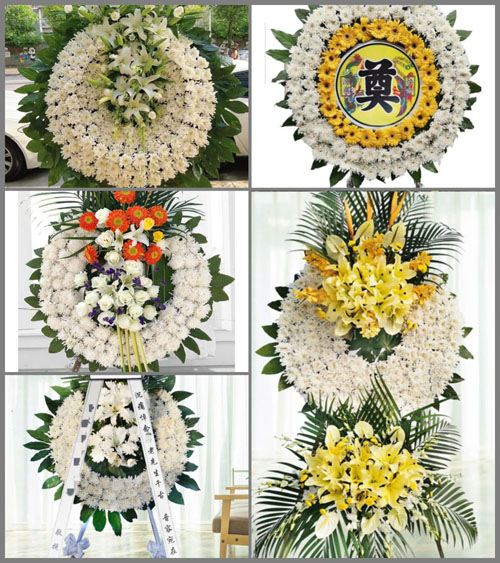 湖南永州祁阳县七里桥镇三门滩村花圈速递